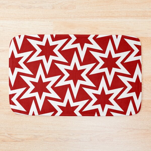 Item preview, Big Red Geometric Star Pattern designed and sold by TMBTM.