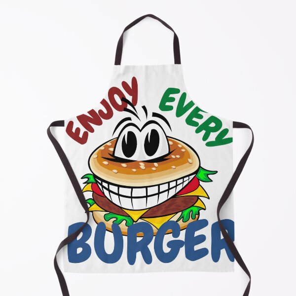 Item preview, Enjoy Every Burger Funny Burger Hydro Sticker and Apparel designed and sold by Jhaustria.