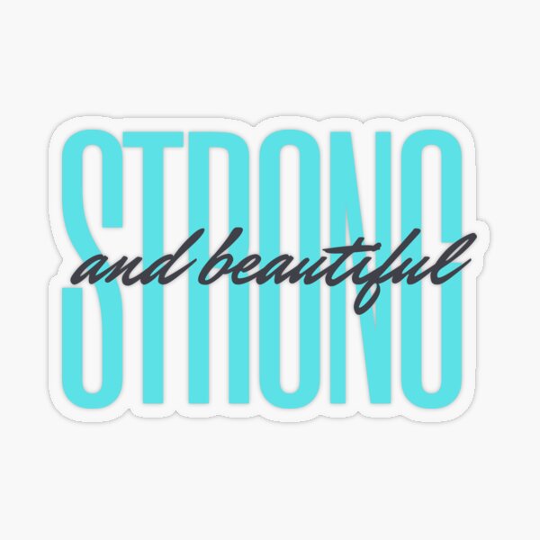 Item preview, Strong and Beautiful Design in Aqua Blue designed and sold by AMS-ART.