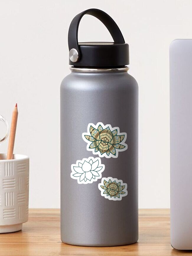 Thumbnail 1 of 3, Sticker, The Lotus designed and sold by ValerieDesigns.