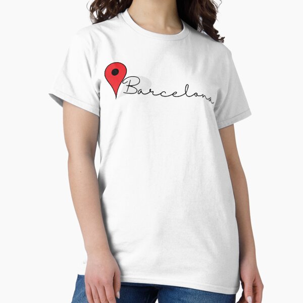 Barcelona location pin Classic T-Shirt
