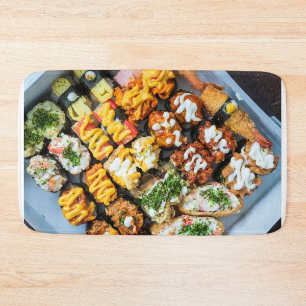 Item preview, Various kinds of sushi served on a box. designed and sold by ellinnur.