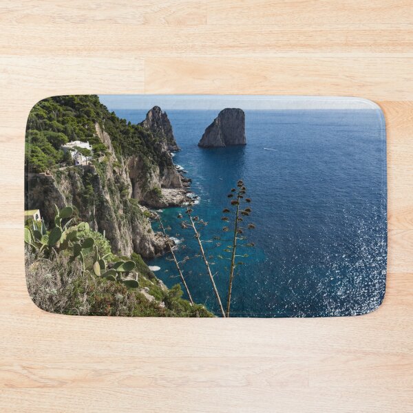 Item preview, Faraglioni Sea Stacks and Agave Bloom Spikes - the Magic of Capri, Italy designed and sold by Georgia Mizuleva.