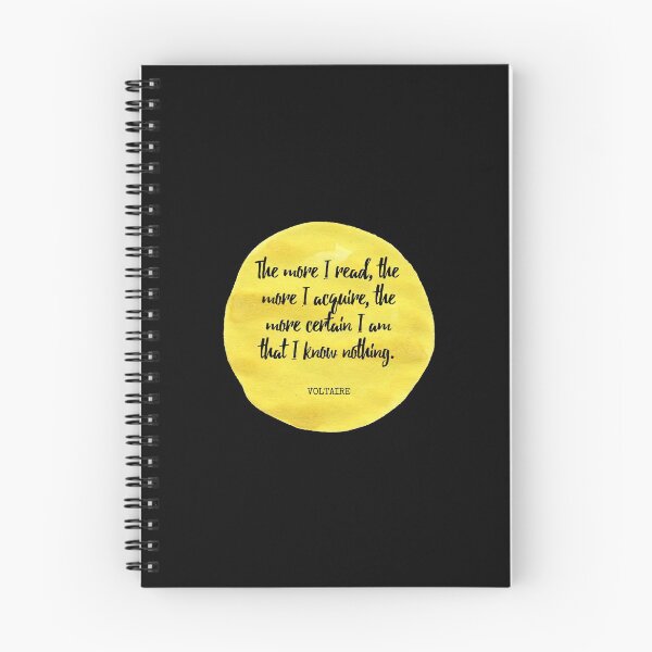 Item preview, Voltaire - The more I read, the more I acquire, the more certain I am that I know nothing. designed and sold by SocraticQuotes.