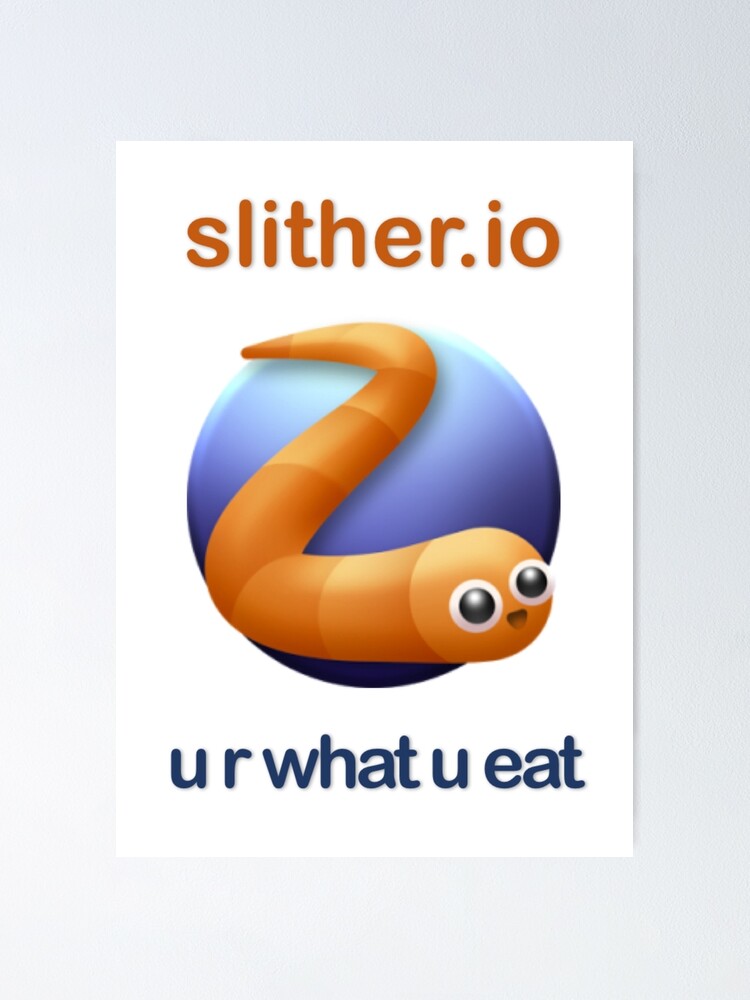 slither io game worm snake Poster for Sale by emcazalet