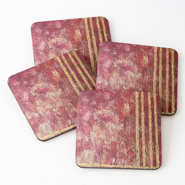 Item preview, textured red and gold designed and sold by kismet creations.