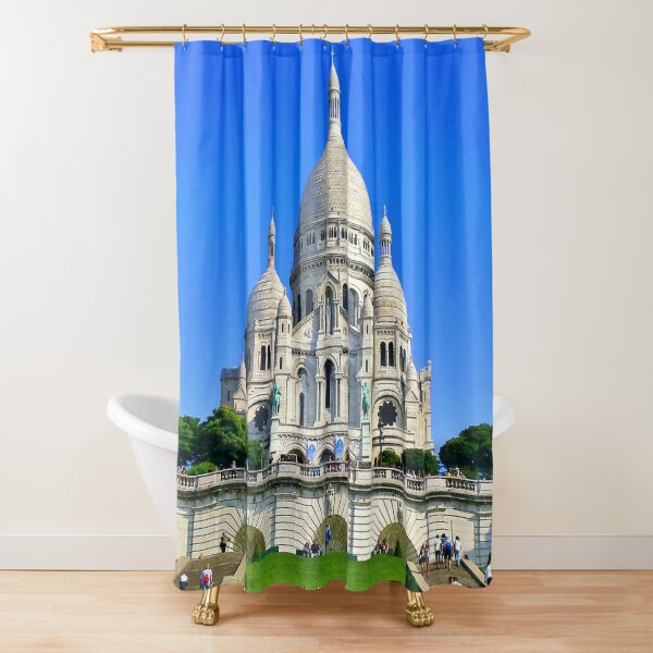 Basilica of Sacred Heart of Paris, Sacré-Cœur, Paris, France Shower Curtain
