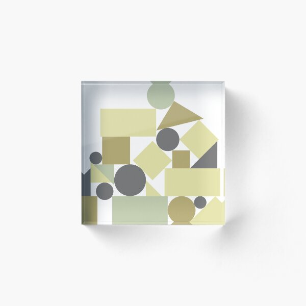 The balance of geometries Acrylic Block