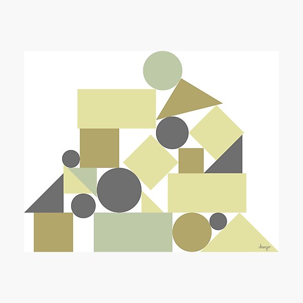 The balance of geometries Photographic Print