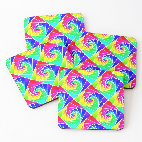 Item preview, Rainbow Helix prime spriral seamless pattern designed and sold by Michael Pulley.