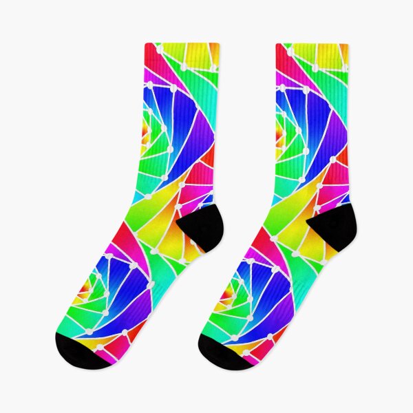 Item preview, Rainbow Helix prime spriral seamless pattern designed and sold by Michael Pulley.