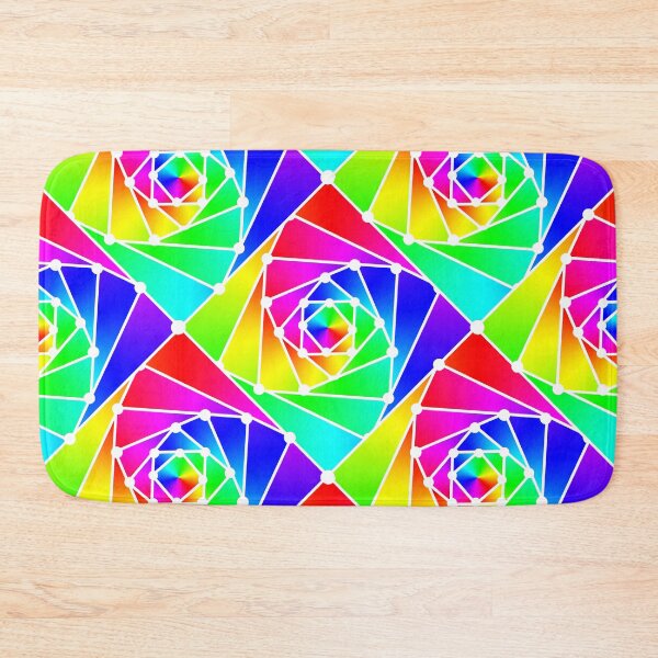 Item preview, Rainbow Helix prime spriral seamless pattern designed and sold by Michael Pulley.
