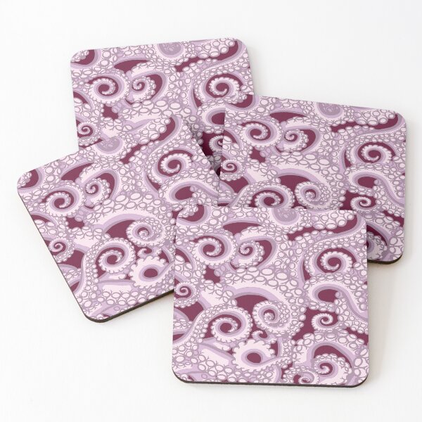 Item preview, Pink purple octopus tentacle pattern designed and sold by Cocodek.