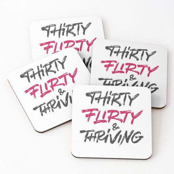 Item preview, 30th birthday gifts: Thirty flirty and thriving designed and sold by Zagach Letters.
