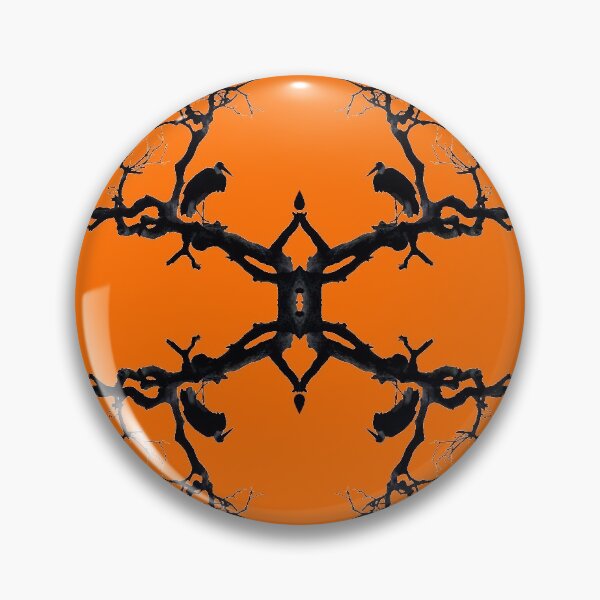Item preview, High Post Stork Tree Silhouette Orange designed and sold by SpiritGifts.