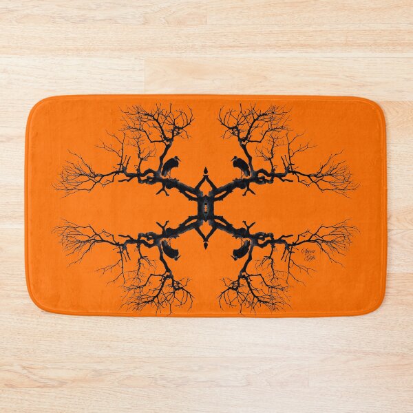 Item preview, High Post Stork Tree Silhouette Orange designed and sold by SpiritGifts.