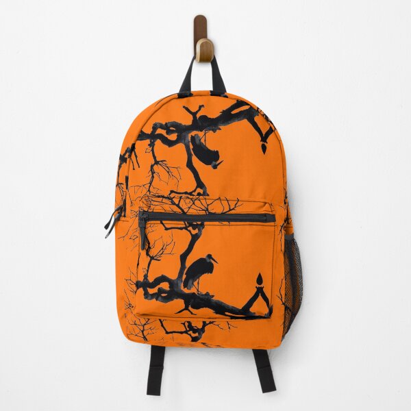 Item preview, High Post Stork Tree Silhouette Orange designed and sold by SpiritGifts.