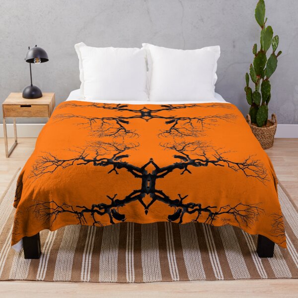 Item preview, High Post Stork Tree Silhouette Orange designed and sold by SpiritGifts.