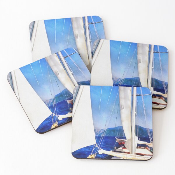 Item preview, Land Was Created For Boats To Visit Sailing Art designed and sold by taiche.