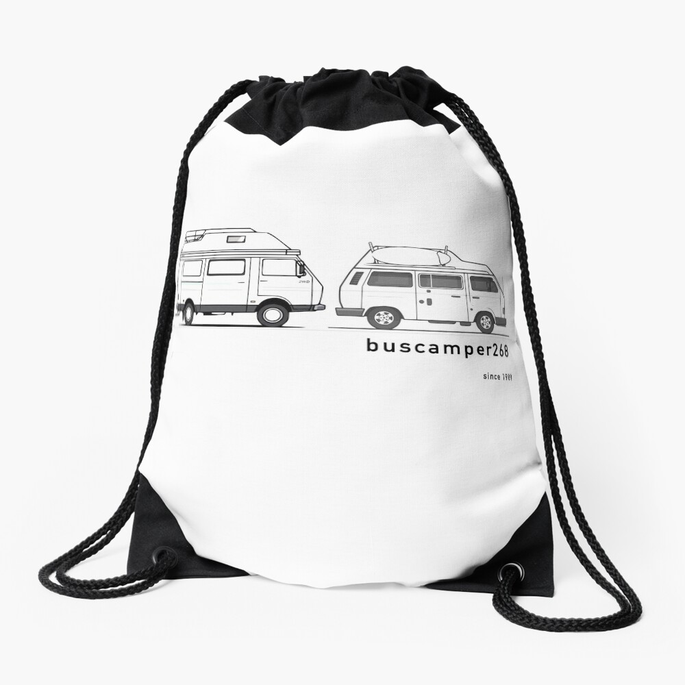 Hightop Campervans II - buscamper268 Drawstring Bag