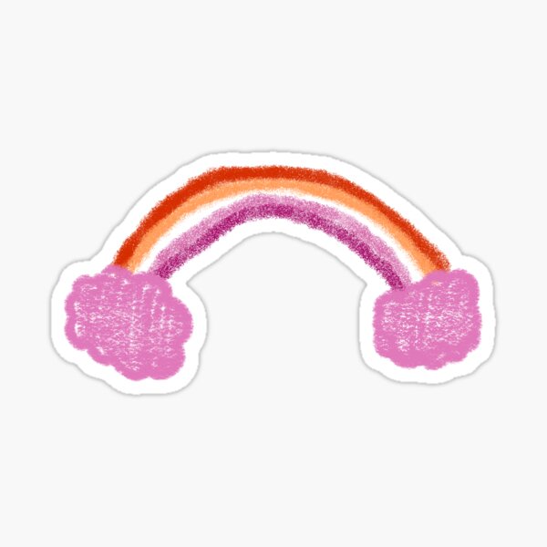 lesbian rainbow Sticker