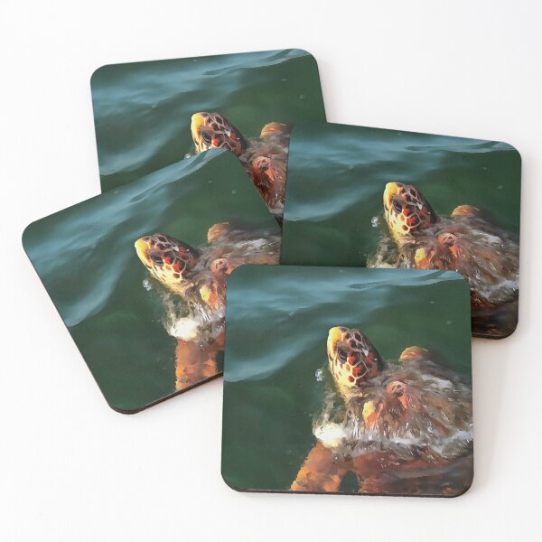 Item preview,  Loggerhead Sea Turtle Artistic Portrait designed and sold by taiche.
