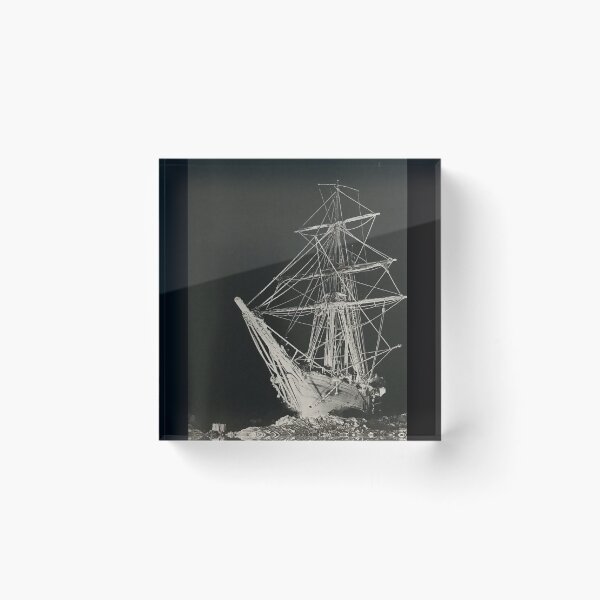 Item preview, Shackleton's Endurance by night, trapped in the ice and photographed by Frank Hurley in 1915 designed and sold by Pelikancrazy.