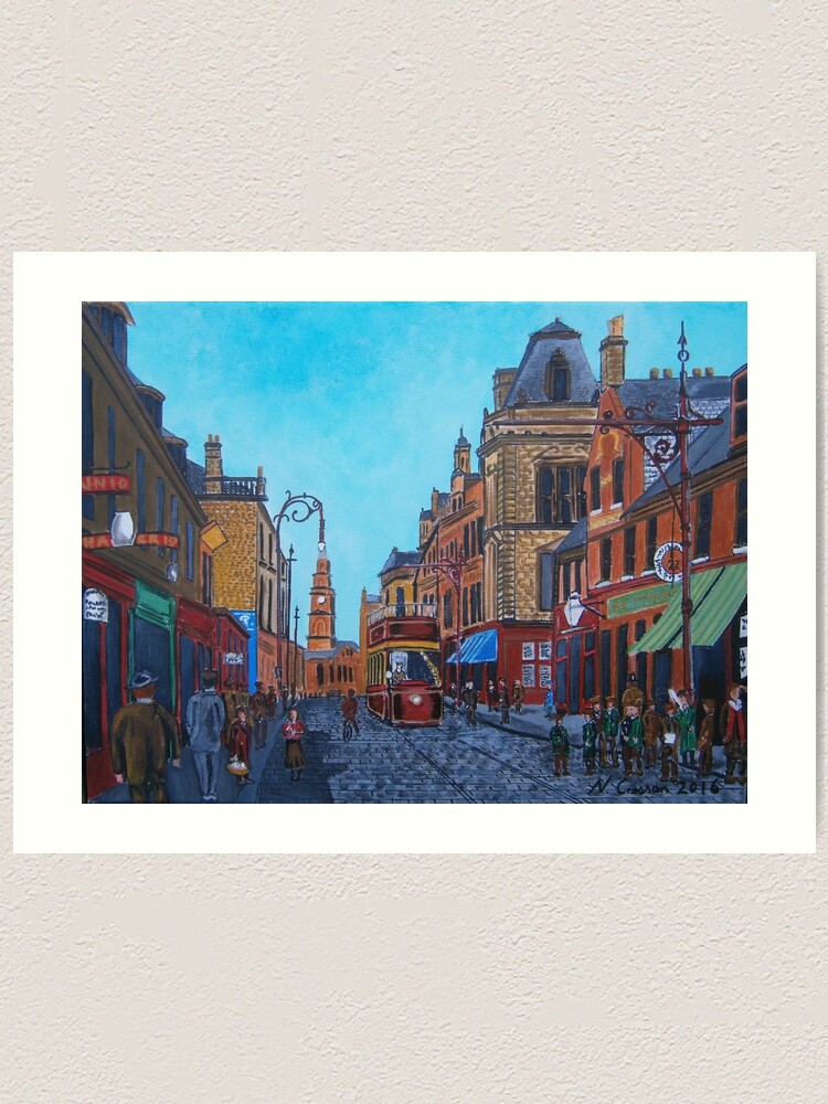 "Greenock of Old, Cathcart St" Art Print for Sale by CrossanArt Redbubble