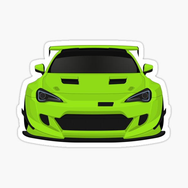 Vista previa del artículo con la obra «GT86 widebody Lime green», diseñado y vendido por VenZolic.