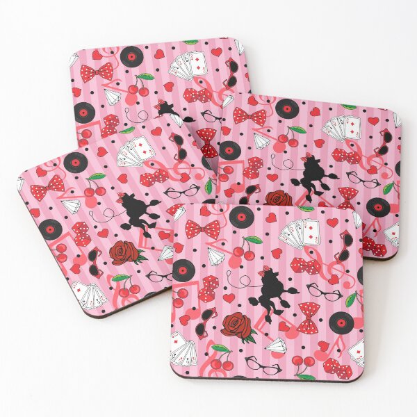 Item preview, Rockabilly 1950s Rock and Roll Vintage Pattern designed and sold by HotHibiscus.