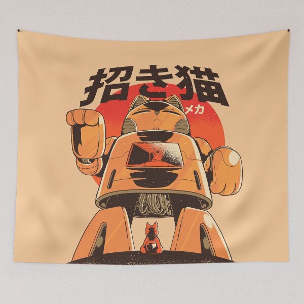 Item preview, Cat Mecha Bot designed and sold by Animal Gifts For Animal Lovers.