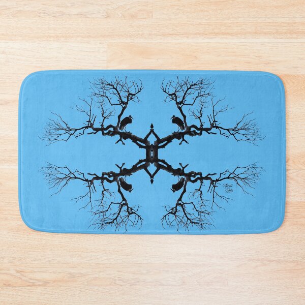 Item preview, High Post Stork Tree Silhouette Light Blue designed and sold by SpiritGifts.
