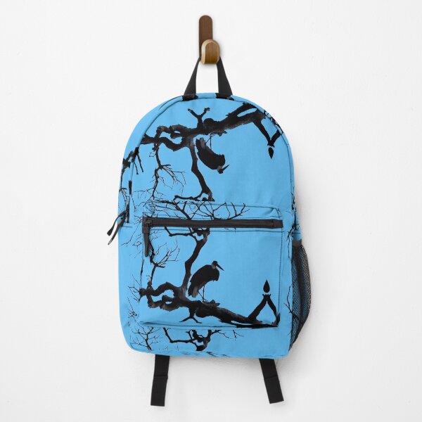 Item preview, High Post Stork Tree Silhouette Light Blue designed and sold by SpiritGifts.