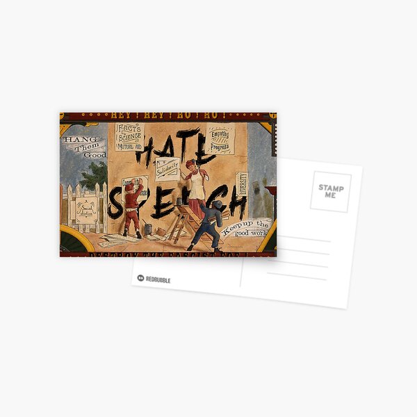 Artikel-Vorschau von Kein Platz für Hassreden – Antifa-Plakat, designt und verkauft von Loki Propagandart.
