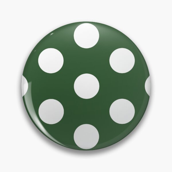 Item preview, Large WHITE and PINE GREEN POLKA DOTS designed and sold by RachelMacht.