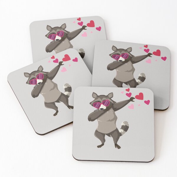 Item preview, Raccoon Valentine's Day Gift Heart Animals Lover  designed and sold by GINIART.