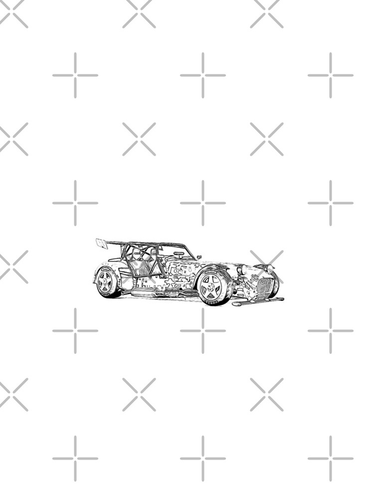 Thumbnail 4 of 4, iPhone Case, Caterham R500 Custom Wireframe designed and sold by Auto-Prints.