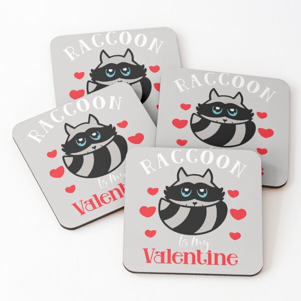 Item preview, Raccoon Valentine's Day Gift Heart Animals Lover  designed and sold by GINIART.
