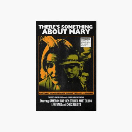 THERE'S SOMETHING ABOUT MARY 1997 (THRILLER) Art Board Print