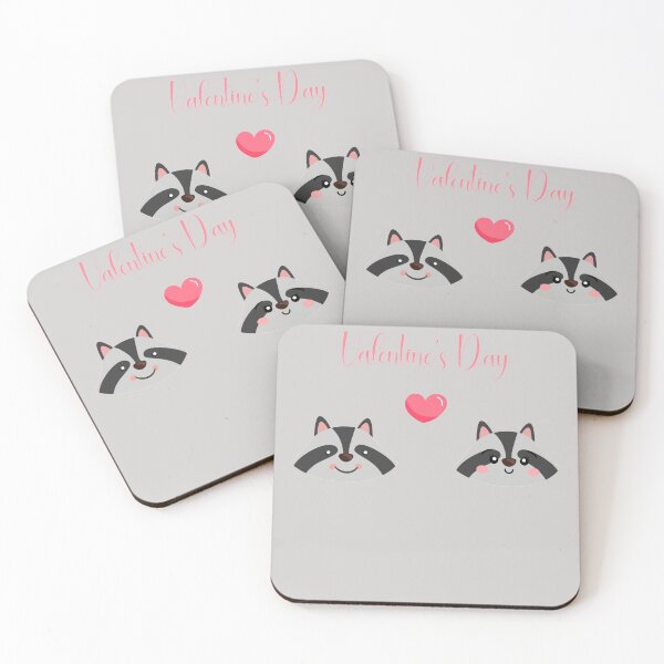 Item preview, Raccoon Valentine's Day Gift Heart Animals Lover  designed and sold by GINIART.