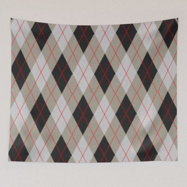 Item preview, Argyle Cream Black and Red designed and sold by MarkUK97.