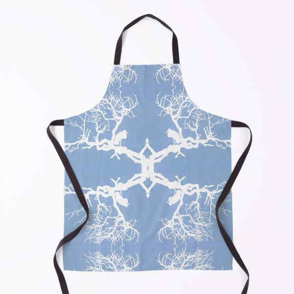 Item preview, High Post Stork Tree Silhouette Blue White designed and sold by SpiritGifts.