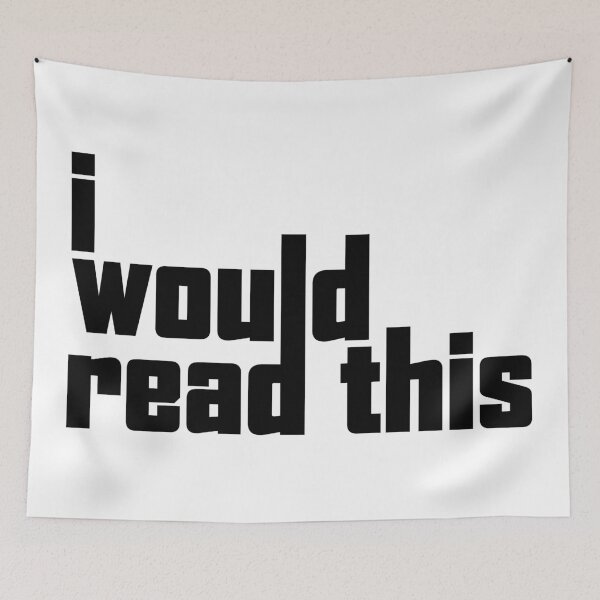 Item preview, I would read this designed and sold by Jokertags.