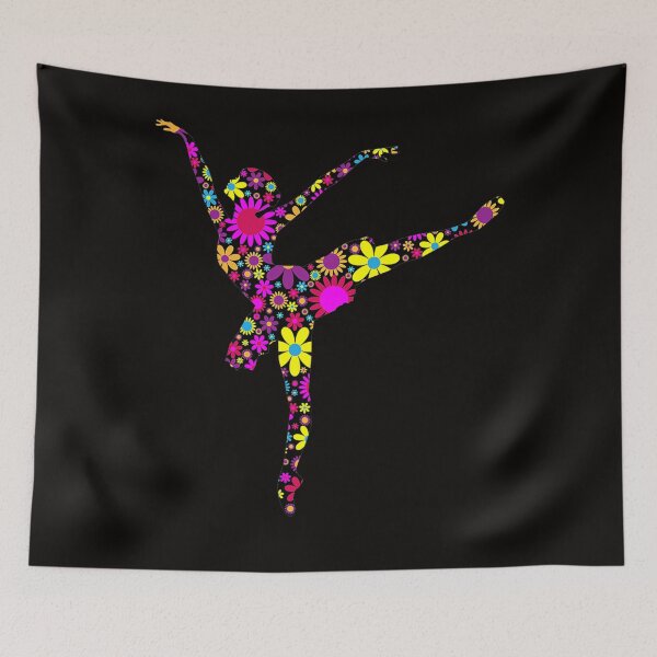 Item preview, Colorful Flower Ballerina Girl Gift Tee for Ballet designed and sold by RonaldDaughtry.