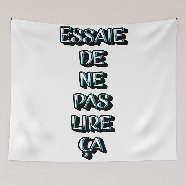 Item preview, Essaie de ne pas lire ça-blue designed and sold by CSouissi.