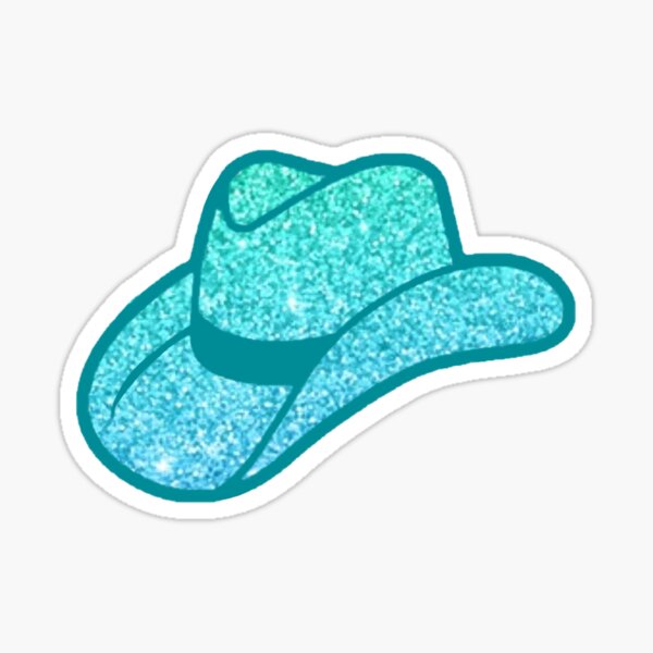 Teal Glitter Stickers for Sale