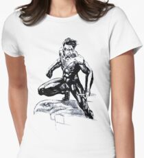 Nightwing art Women's Fitted T-Shirt