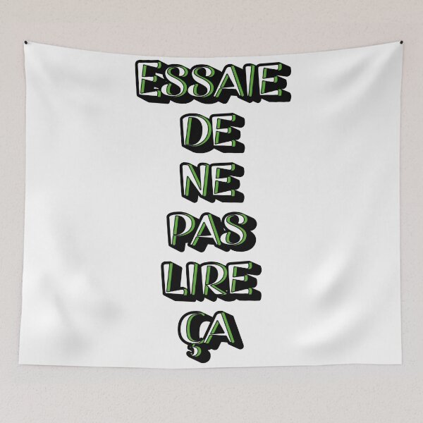 Item preview,  Essaie de ne pas lire ça-green designed and sold by CSouissi.