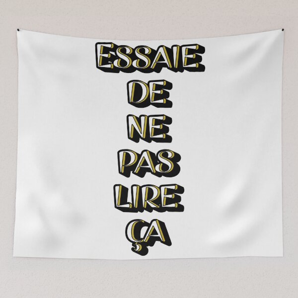 Item preview, Essaie de ne pas lire ça-yellow designed and sold by CSouissi.