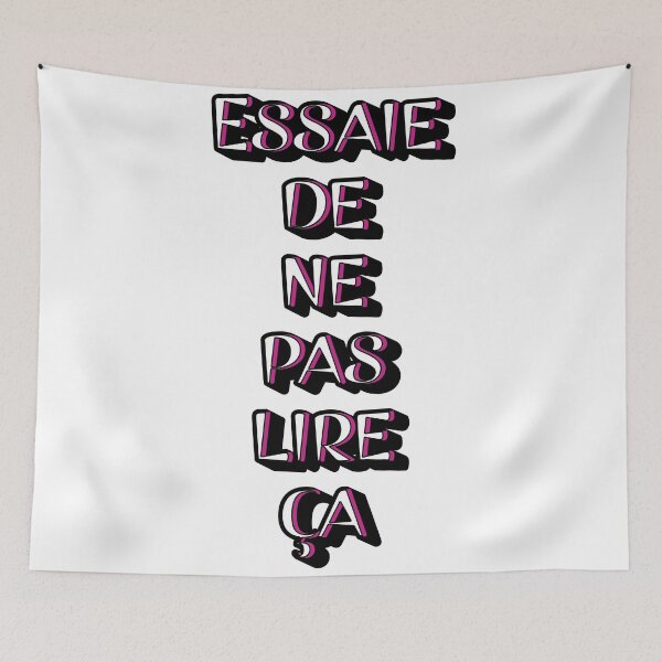 Item preview, Essaie de ne pas lire ça-pink designed and sold by CSouissi.
